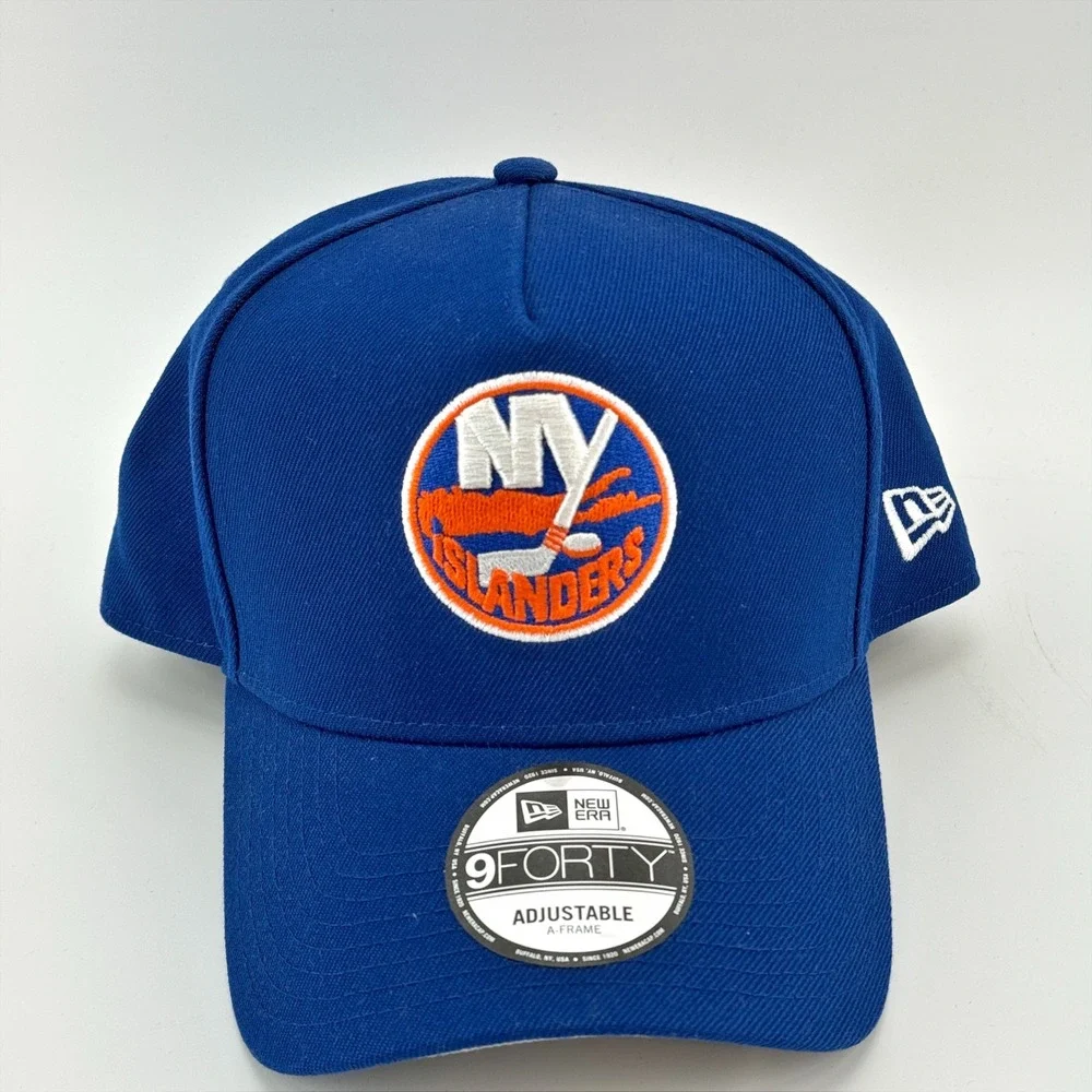 New York Islanders Hat New‎ Era NHL 9FORTY A-Frame Adjustable Cap Blue NEW